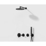 Душевой гарнитур с ручным душем VITRA ORIGIN, цвет черный матовый A4554336